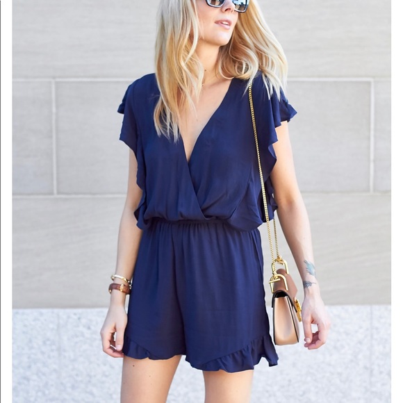 H&M Dresses & Skirts - H&M Navy Blue Romper
